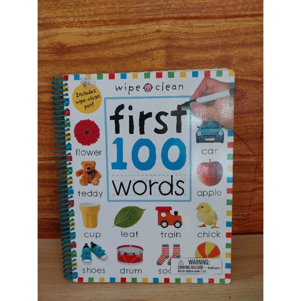 First 100 words (wipe,clean)