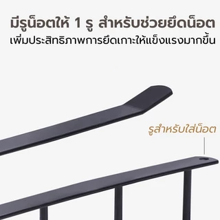 [St.Coco Cafe]ตะขอแขวนของ แขวนของ 6 อัน ไม่ต้องเจาะผนัง ใช้งานง่าย เพียงแขวนเสียบกับฐานชั้นของตู้ครัว