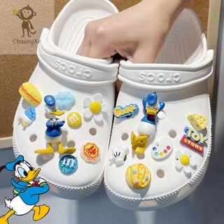 จิ๊บบิท DIY สำหรับเด็ก ✨ตัวติดเป็ดการ์ตูน 3D ตกแต่งรองเท้า C…