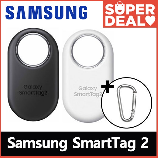[Freegift Clip] SAMSUNG Galaxy Smart Tag 2 EI-T5600 Black White Smart Tag GPS Locator Tracking Devic