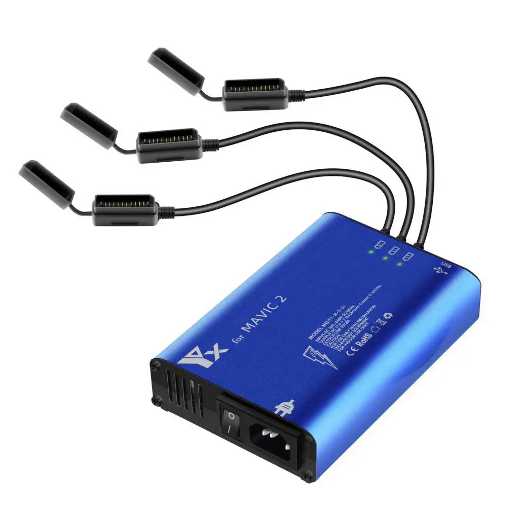YX 5 In 1 Battery Charger Hub สำหรับ DJI Mavic 2 Pro/zoom Drone Controller & Battery & SmartPhone Ch