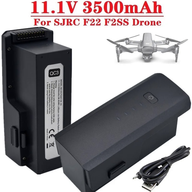RC SJRC F22 Drone แบตเตอรี่11.1V 3500MAh แบตเตอรี่ใบพัดสำหรับ F22/F22S 4K PRO 5G Wifi GPS RC Drone อ