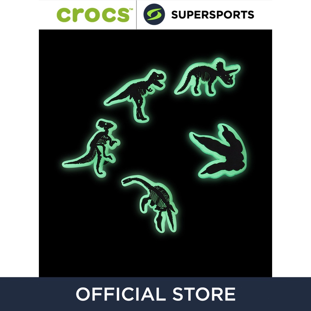 CROCS Jibbitz Glow In The Dark Dino 5-Pack ตัวติดรองเท้า