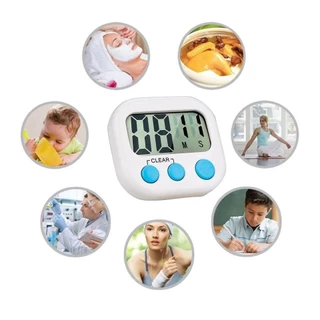 MANGO COFFEE นาฬิกาจับเวลาทำอาหาร หน้าจอ LED มี 2 สี ถ่าน AAA Digital Kitchen Timer