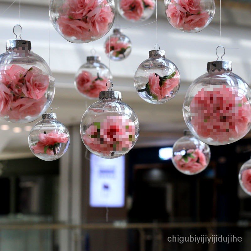 รูปแบบกิจกรรมร้านค้าตกแต่งเพดานตกแต่งเพดานเด็กเพดานสวนหลังคาแขวนแขวนพลาสติกลูกบอลดอกไม้ VC5J