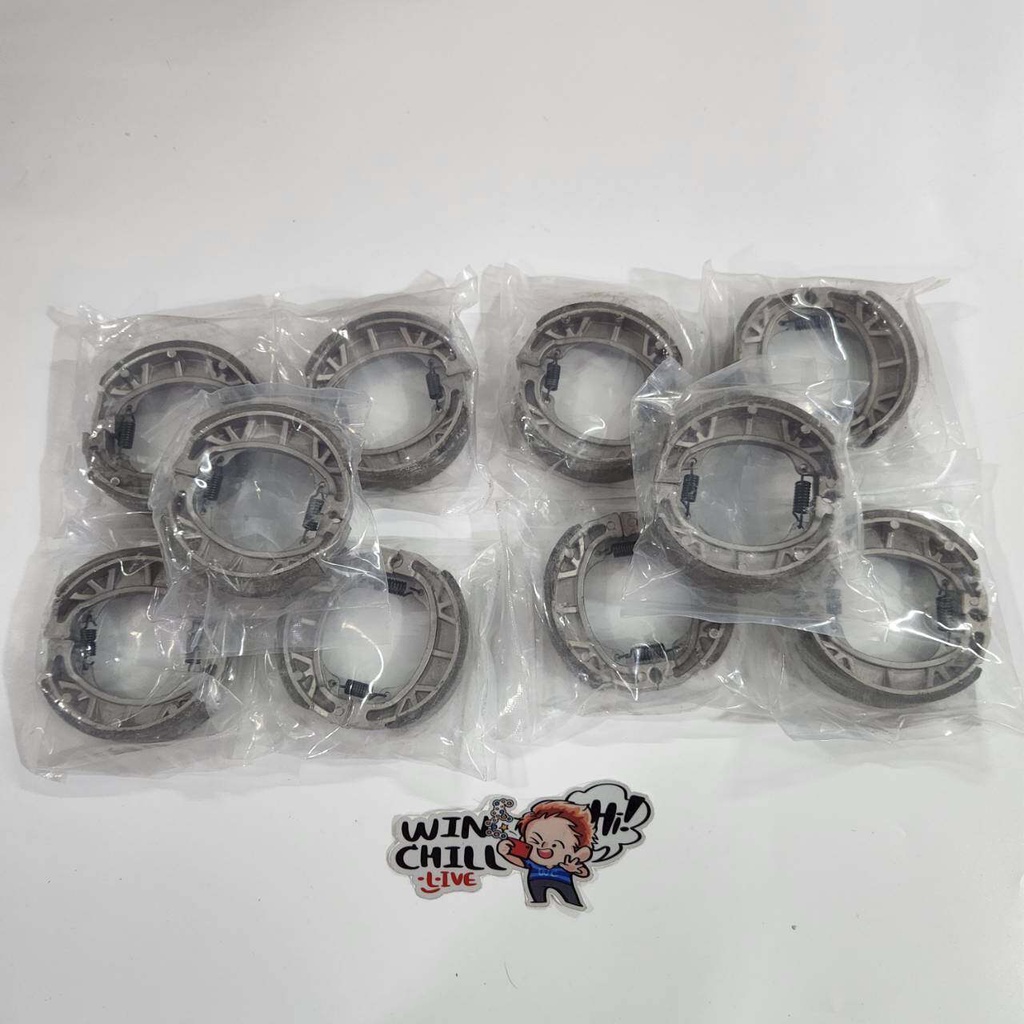 10คู่ ผ้าเบรคหลัง ดั้ม งานOEM W110i / WAVE125R / WAVE125S / WAVE100 / SMASH แพ็คละ10คู่
