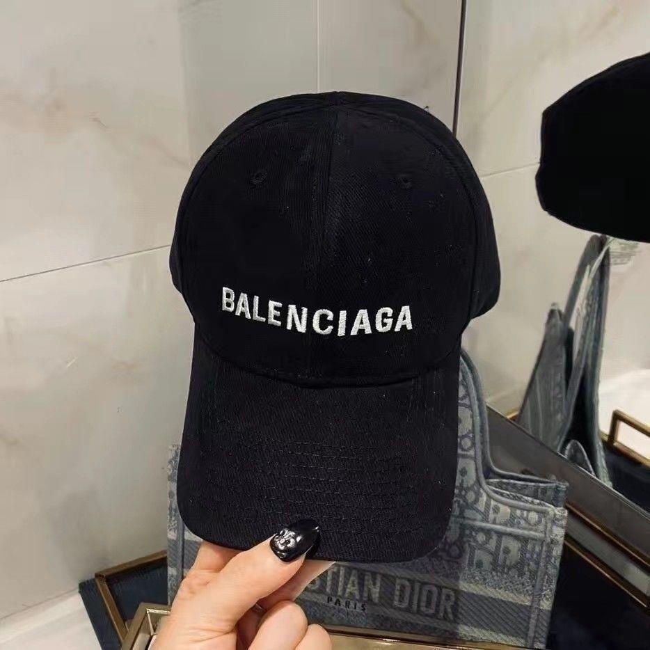 Balenciaga 2023 ฤดูใบไม้ผลิและฤดูร้อนเบสบอลหมวกคลาสสิกอเนกประสงค์คนดังผู้ชายและผู้หญิงสไตล์เดียวกันหมวกยอดแหลมSun prote