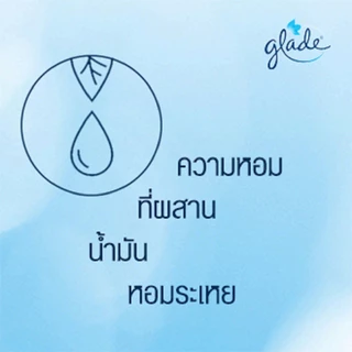 เกลดเซ็นท์เต็ด เจลหอมปรับอากาศ เจลดับกลิ่น กลิ่นโอเชี่ยนเอสเคป 180 กรัมGlade Scented Gel Air Freshener Ocean Escape 180g