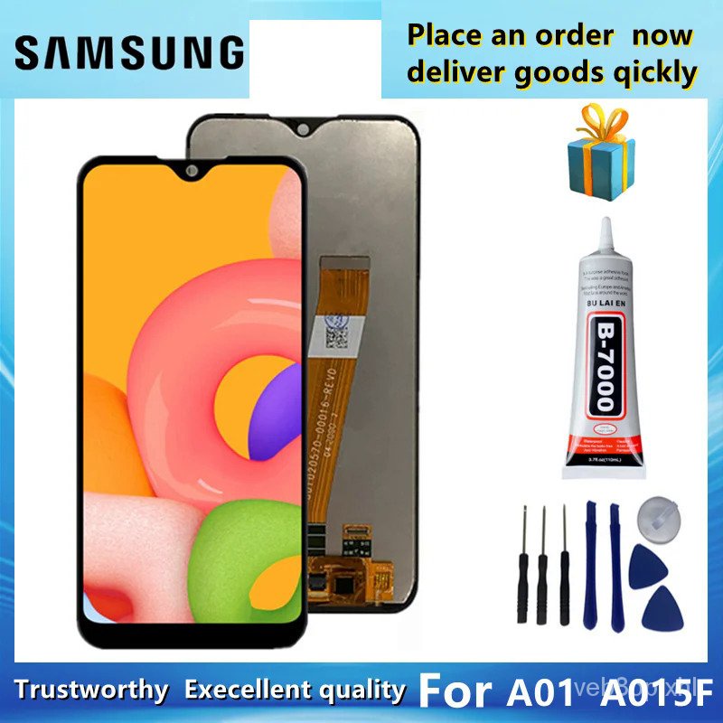 สำหรับ S Amsung G Alaxy A01จอแสดงผล LCD Touch Screen Digitizer สมัชชาสำหรับ S Amsung A015 A015F A015