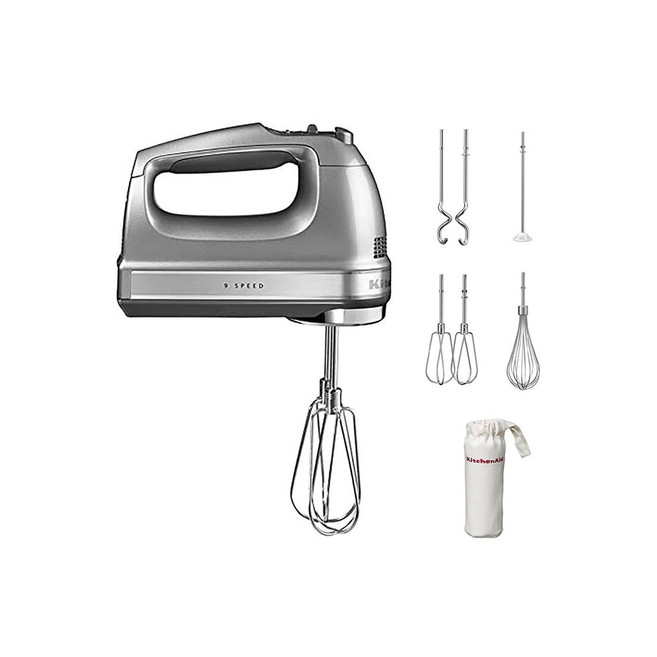 KITCHEN AID KITCHEN AID HAND MIXER 5KHM9212ECU CONTOUR SILVER }