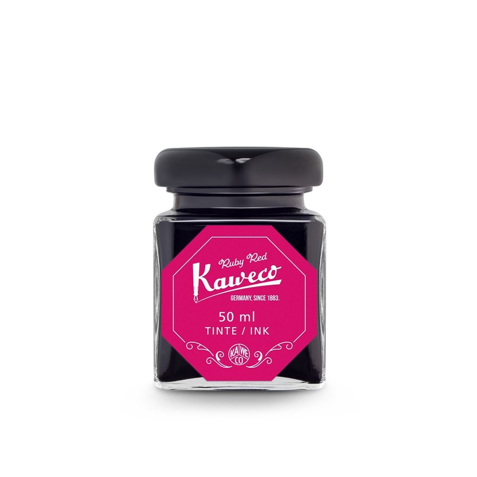 KAWECO - INK BOTTLE RUBY RED 50 ML ###