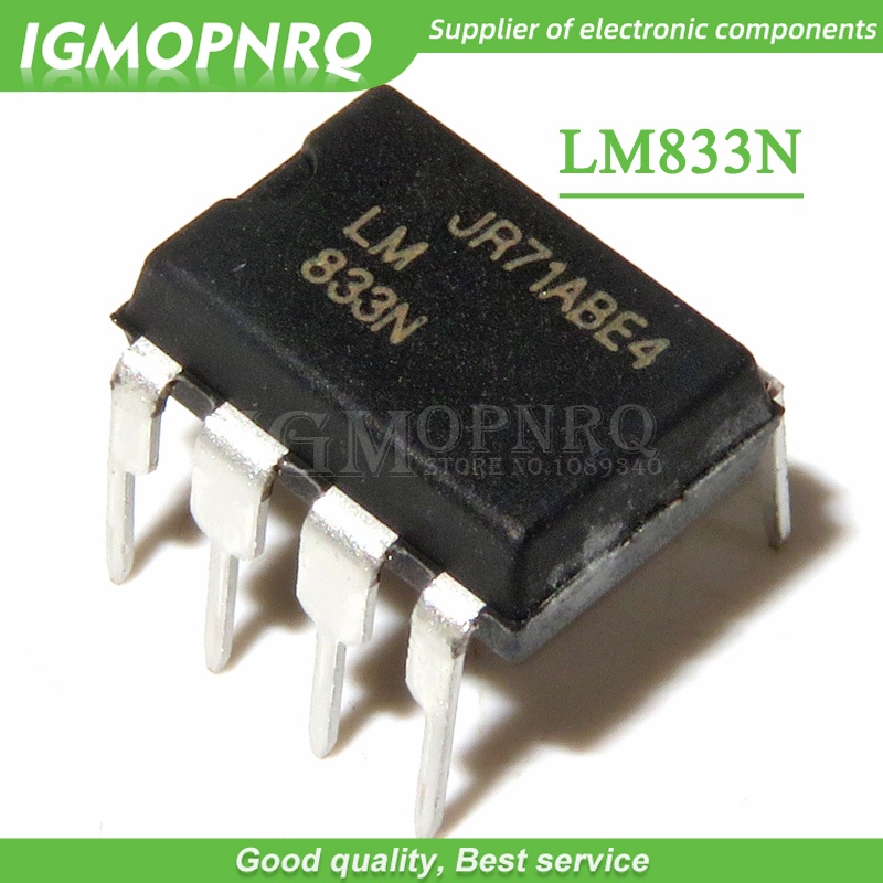 10 ชิ้น LM833N LM833 DIP-8 เครื่องขยายเสียง Lo Noise Audio Dual ใหม่