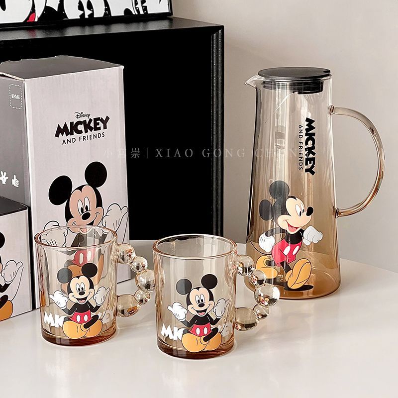 [พร้อมส่ง] ชุดถ้วยแก้วกาแฟ ลายมิกกี้เมาส์ ของใช้ในครัวเรือน