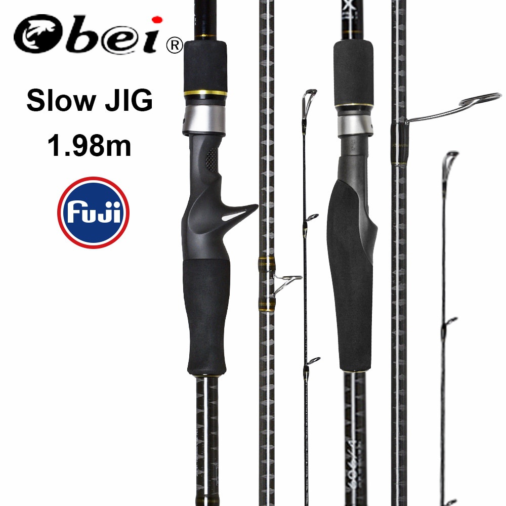 Japan Full Fuji Parts Light Jigging Rod 1.95m 6'3'' Slow Pitch