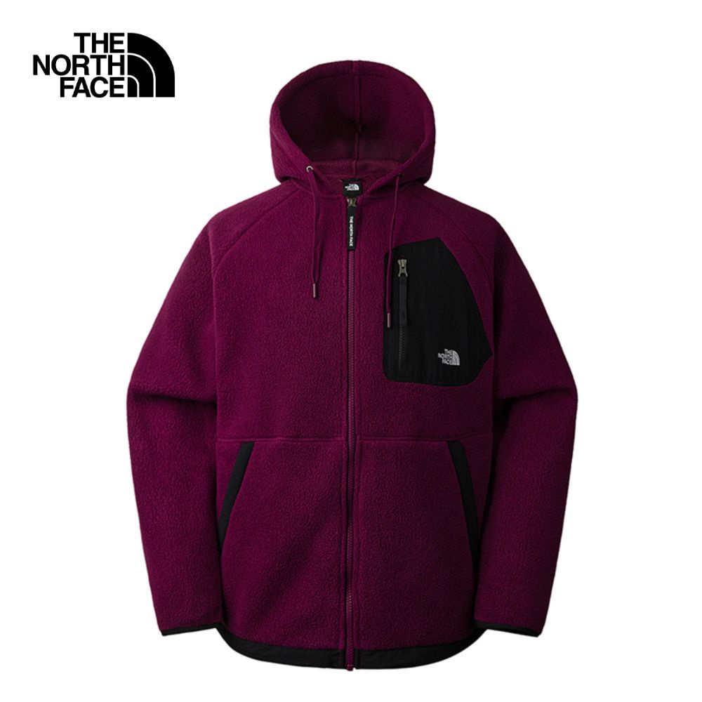 THE NORTH FACE M ELEVATED HOODED FLEECE JACKET - BOYSENBERRY เสื้อผ้าฟรีส (ดูตารางไซซ์ ASIA/AP)