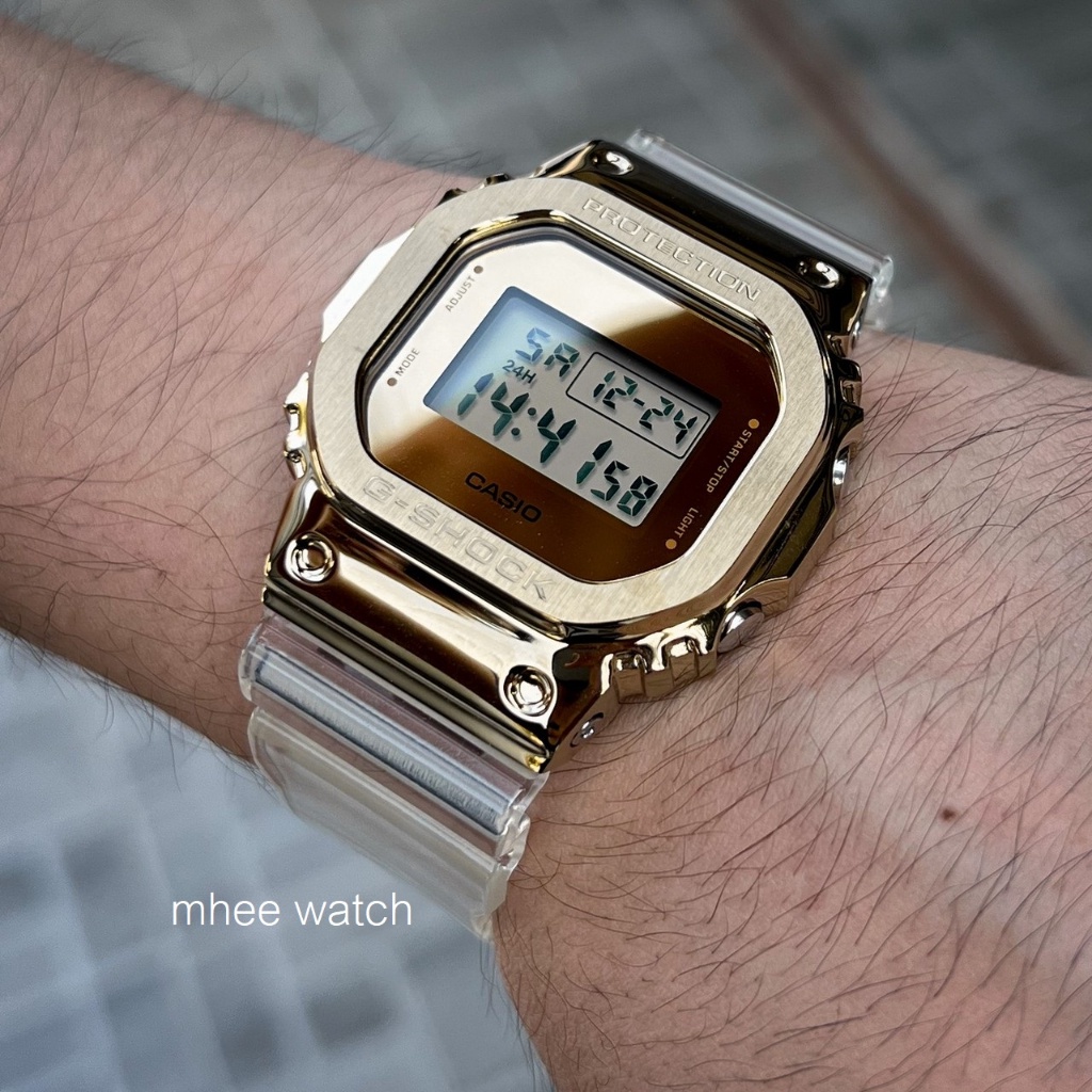 GShock Gold Metal Covered รุ่น GM-5600SG-9 สายใส ตะขอทอง สวยสมกับเป็น Limited