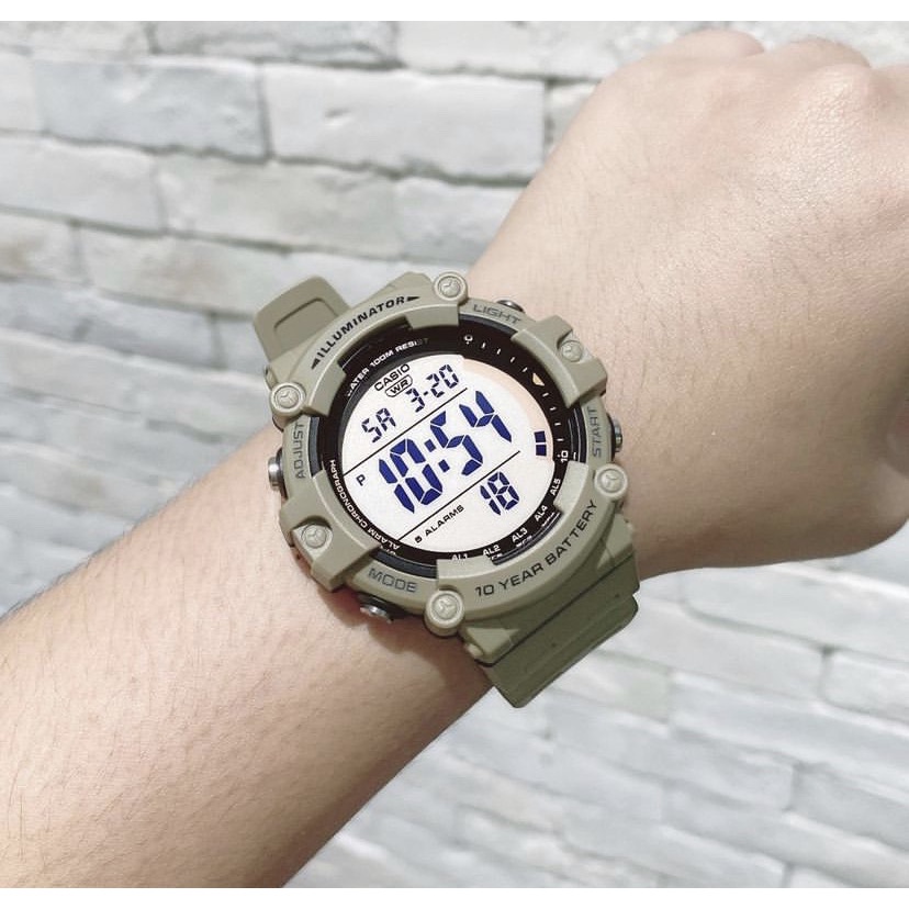 Casio ทรง Smart Watch military desert น้ำตาลทะเลทรายสีนี้ไม่เข้าไทย หายากมาก รุ่นAE-1500WH-5A