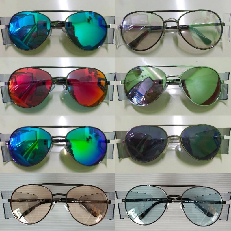 แว่นตาเซฟตี้มาเลย์ ขาเหล็ก  มีมาตรฐาน ANSI  Z87.1 ใส่ทำงาน ใส่เที่ยวได้