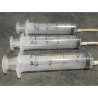 ไซริ้งใหญ่พร้อมสายยาง 20 ml (3 ชุด) 60 บาท สำหรับป้อนยา ให้ย…