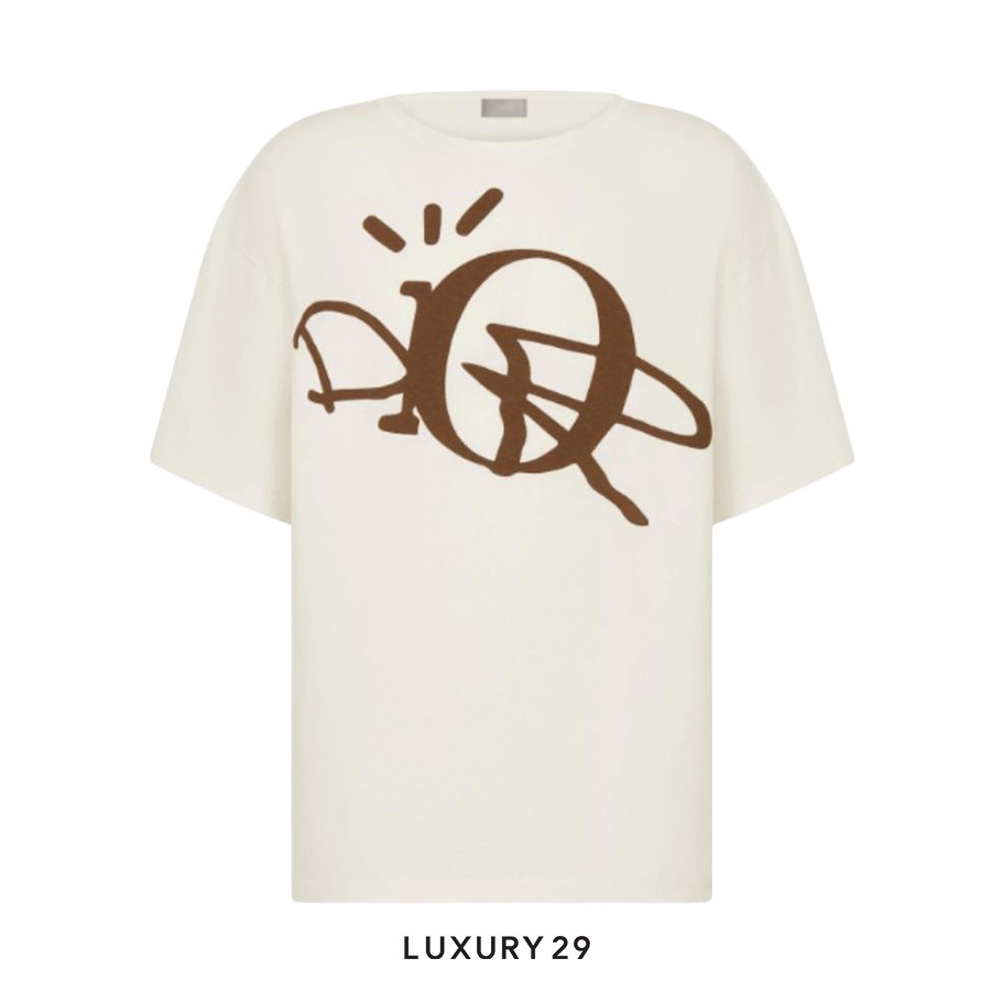 Dior X CACTUS JACK Oversized T-Shirt White/Brown