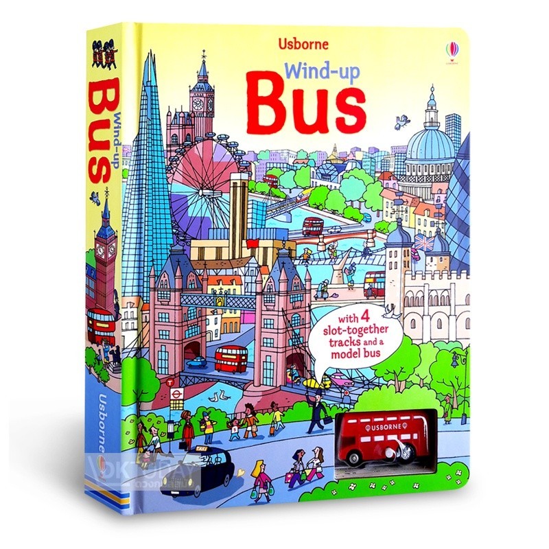 DKTODAY หนังสือ USBORNE WIND-UP BOOKS :BUS (AGE 3+)