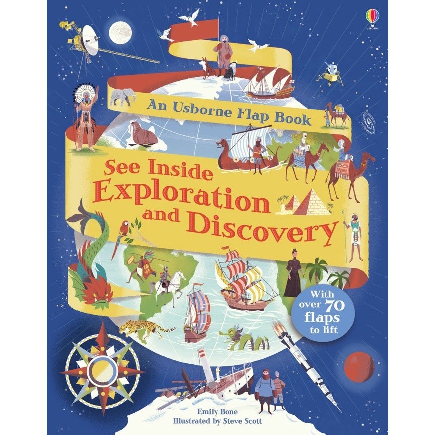 DKTODAY หนังสือ USBORNE SEE INSIDE EXPLORATION AND DISCOVERY (AGE 6+)