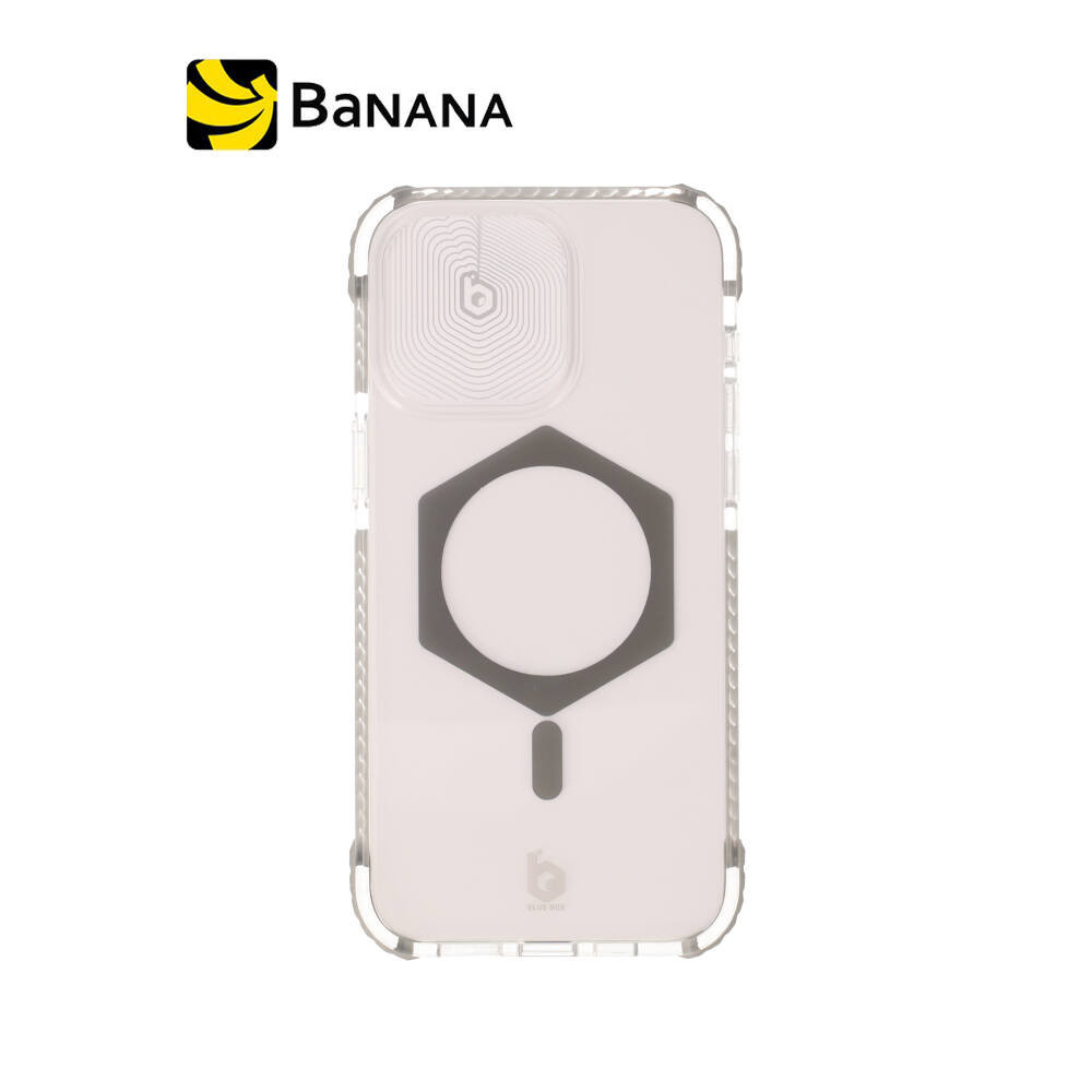 Blue Box เคส iPhone 15 Pro Max Hybrid Protection with Magnetic Grey by Banana IT