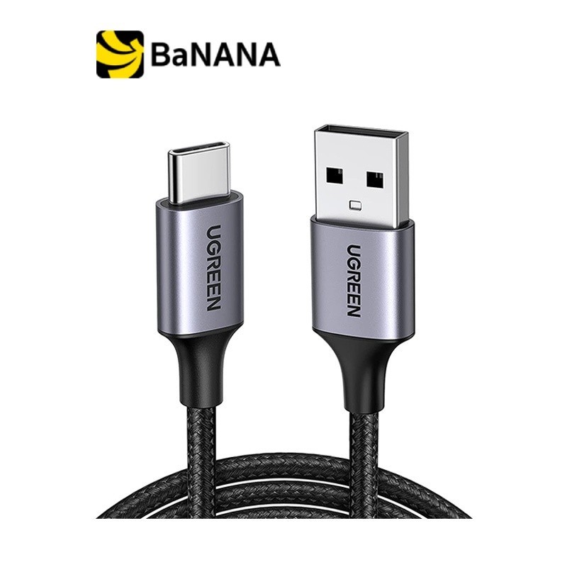 Ugreen USB-A to USB-C Cable Nylon 1M. Gray (60126) สายชาร์จ by Banana IT