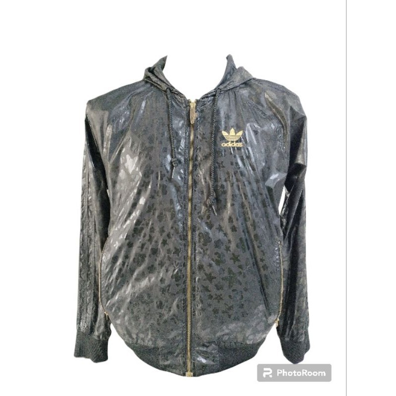 เสื้อแจ็คเก็ตผ้าร่มฮู้ดแบรนด์ ADIDAS SUPERSTAR 30TH ANNIVERSARY SHELL HOODED TRACK JACKET S/M มือ2