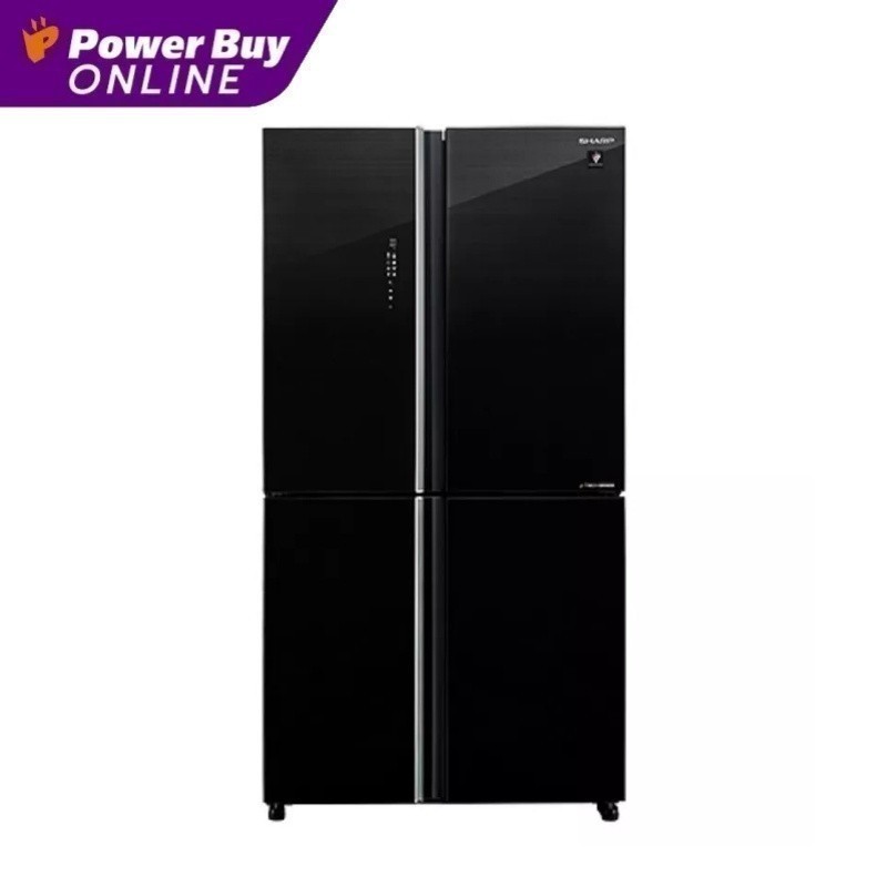 SHARP ตู้เย็น 4 ประตู (20.2 คิว, สีดำ) รุ่น SJ-FX57GP-BK