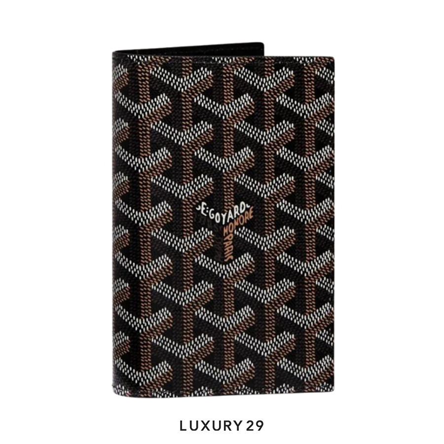 Goyard Grenelle Passport Cover Black