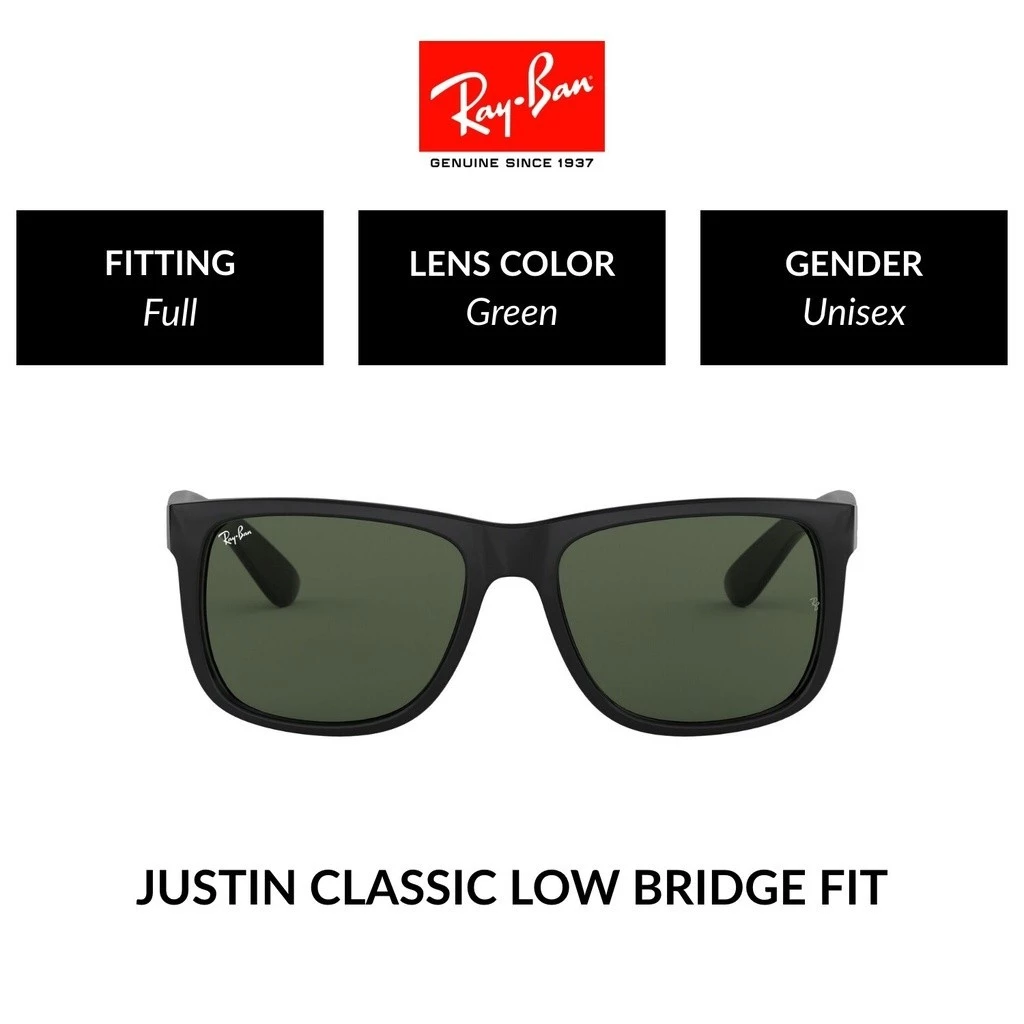 Ray-Ban Justin - RB4165F 601/71 size 55 -sunglasses แว่นกันแดด