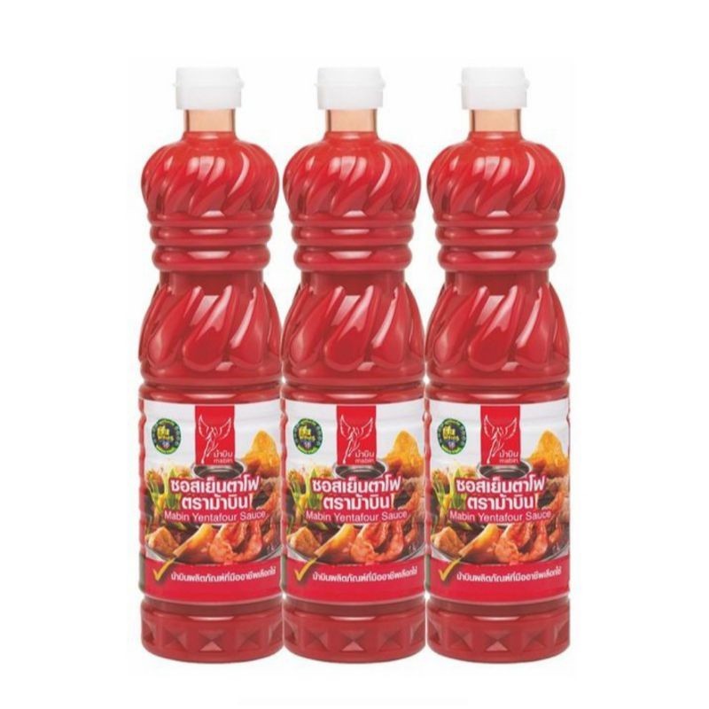ม้าบิน ซอสเย็นตาโฟ 790g x3 ขวด ซอส เย็นตาโฟ