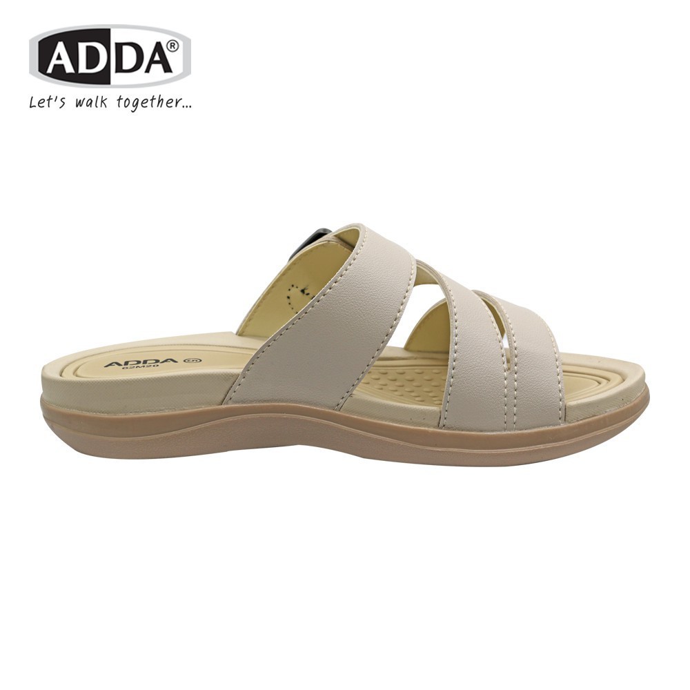 🔥ADDA 62M20 รองเท้าแตะลำลอง รองเท้าผู้หญิง ทรง ใส่สบาย พื้นนุ่ม ไม่ลื่น ไซส์ 4-7 สีดำ ครีม กรม น้ำตาล แดง เขียว Maksim - รูปที่ 2