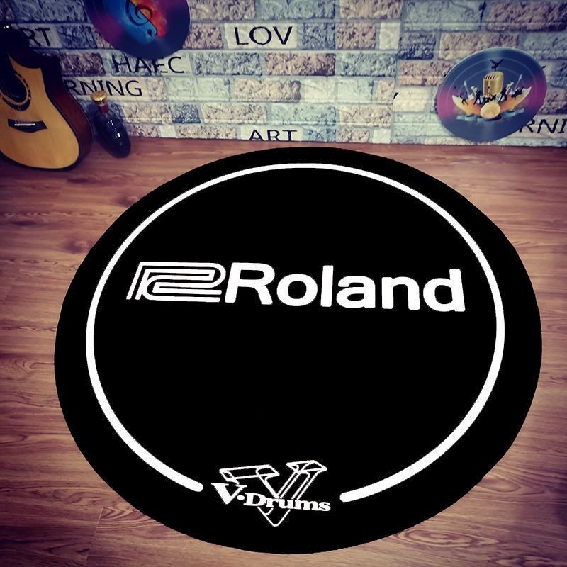 Roland พรมกลองไฟฟ้า แจ๊ส กลอง เก้าอี้เล่นเกม ฉนวนกันเสียง ร็อค ลดเสียงรบกวน กลองเสื่อ แร็คกลอง กันลื่น พื้นเสื่อ