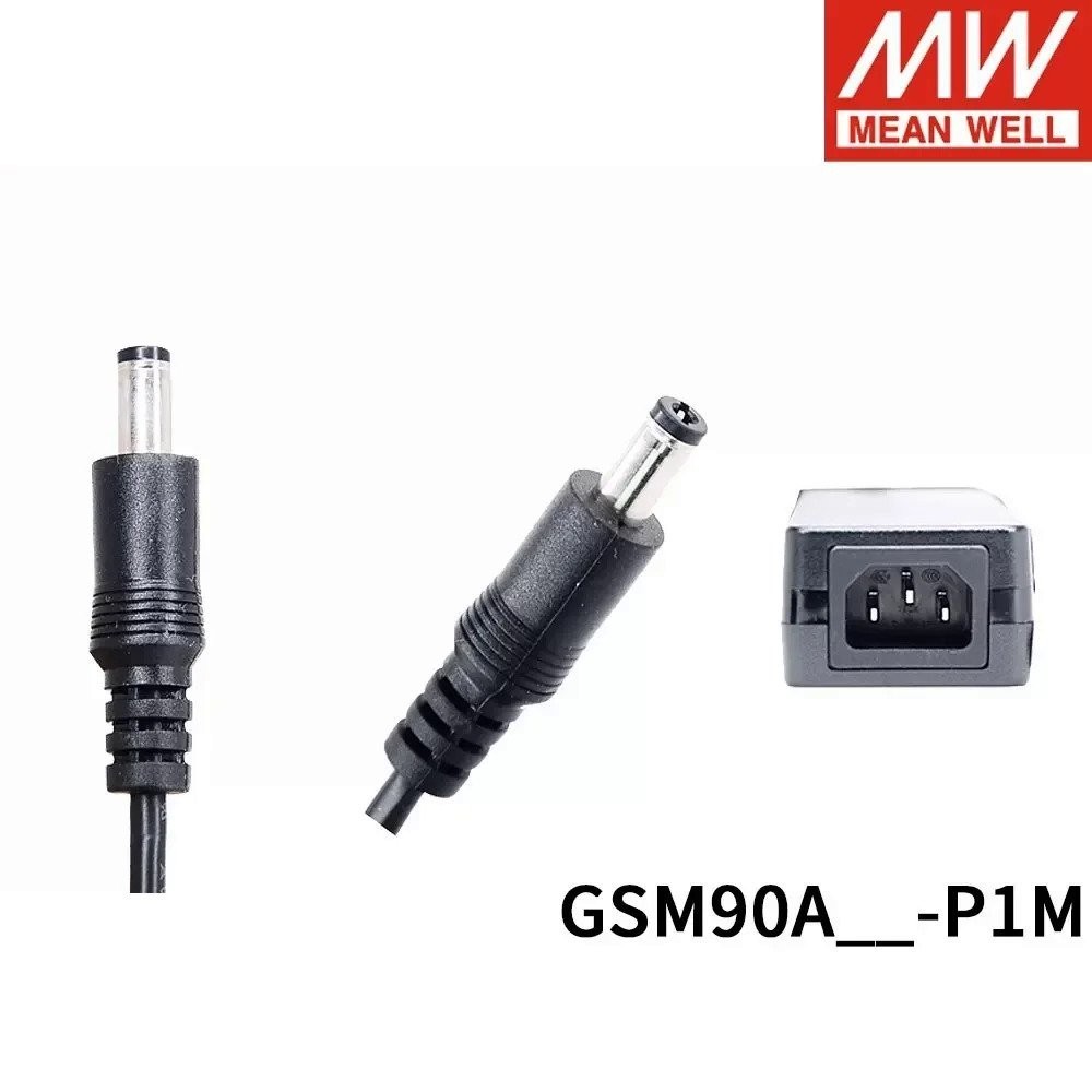 MEAN WELL GSM90A-P1M 90W 12V 15V 19V 24V 48V Medical Adapter ระดับ VI Meanwell GSM90A Series Adapter
