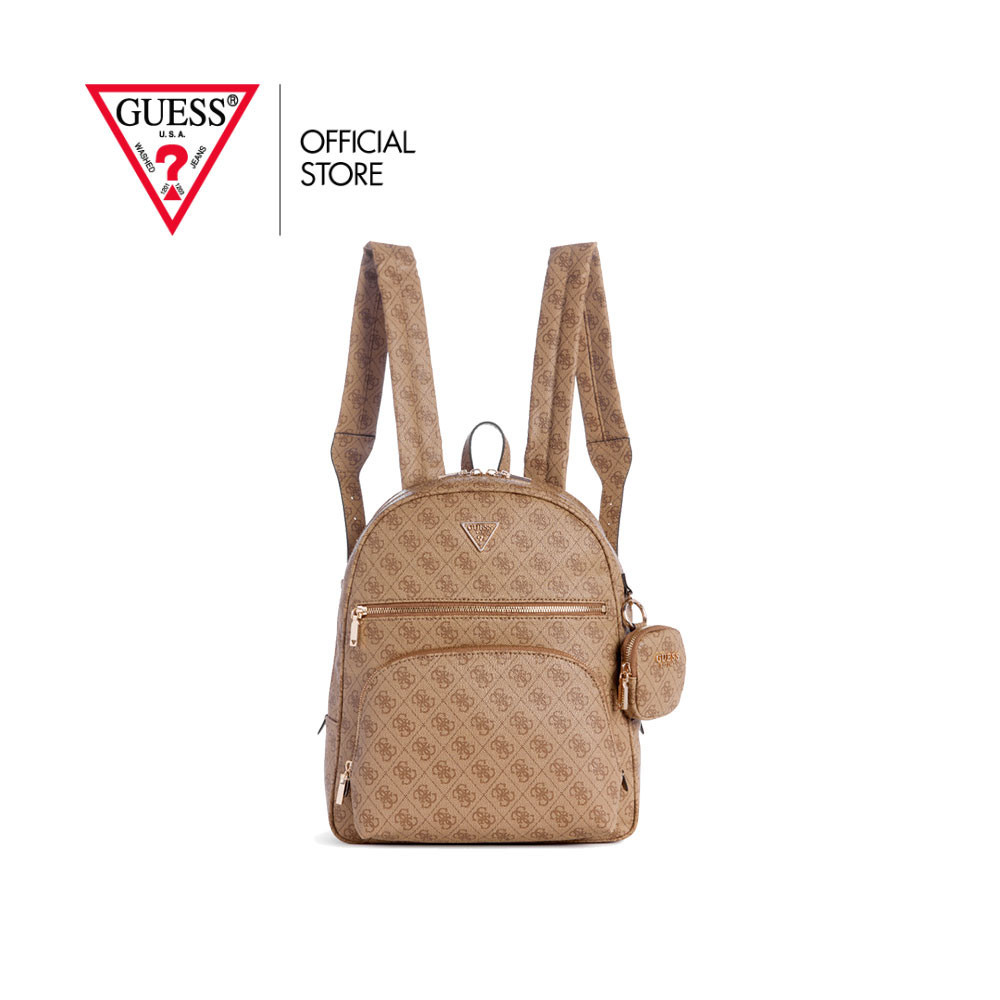 GUESS กระเป๋า รุ่น SL900633 POWER PLAY LARGE TECH BACKPACK สีน้ำตาล