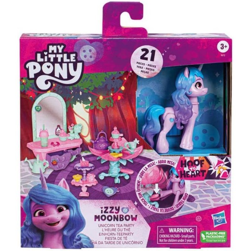My Little Pony Make Your Mark Toy Unicorn Tea Party Izzy Moonbow - Hoof to Heart Pony, 20 Accessorie
