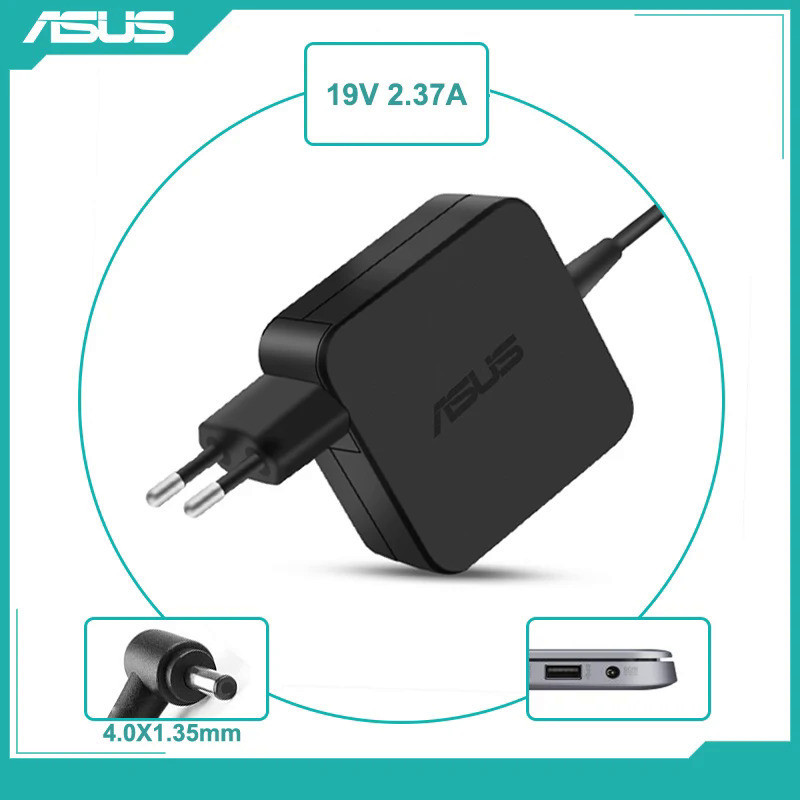 19V 2.37A 4.0X1.35Mm AC Adapter Power เครื่องชาร์จแล็ปท็อปสำหรับ ASUS TP301UA TP301UJ F540S F540UP F