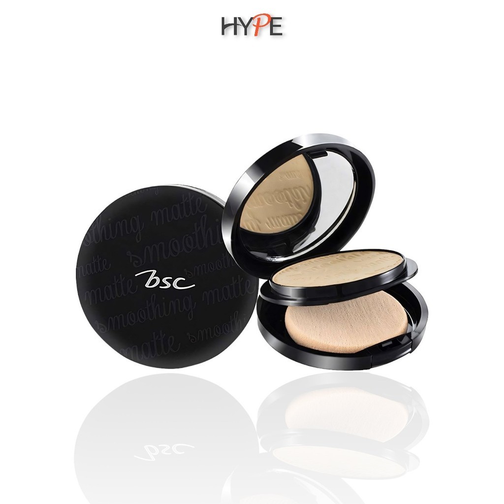 BSC SMOOTHING MATTE POWDER SPF 20 PA++ แป้งพัฟ bsc บีเอสซี สมูทติ้ง แมท