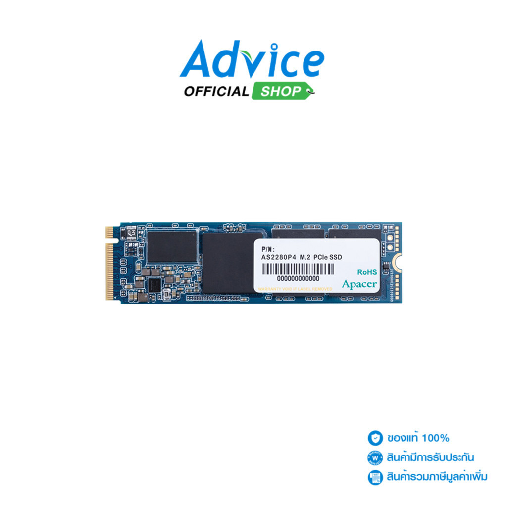 APACER 512 GB SSD M.2 PCIe AS2280 (AP512GAS2280P4-1) NVMe - A0133456