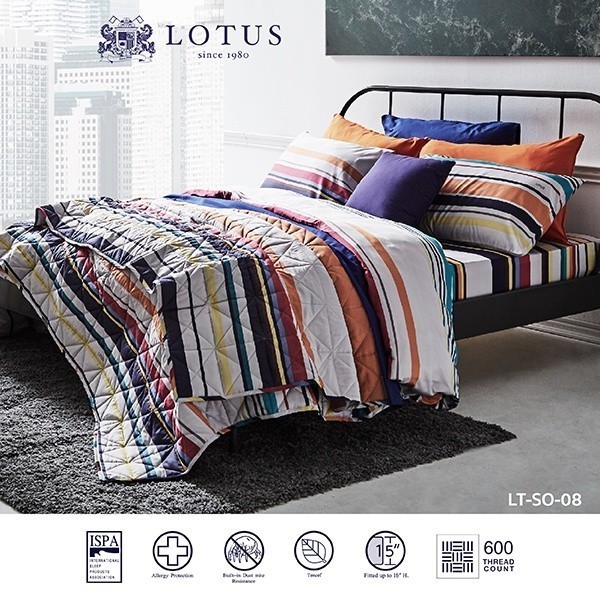 LOTUS ผ้าปู 6ฟุต 1ชิ้น รุ่น Soho รหัส LT-SO-08