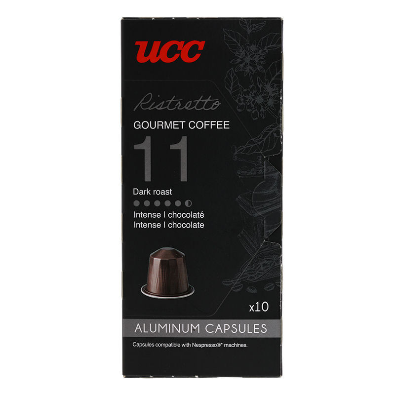 Fast Delivery 🛵 ยูซีซีริสเทรตโต้กูร์เมต์คอฟฟี 10แคปซูล 50กรัม  ☑  UCC Ristretto Gourmet Coffee 10 Capsules 50g. [304640