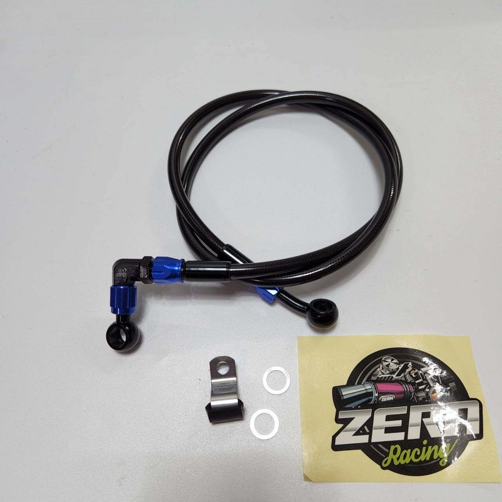 ZERN หัวฟันเฟือง90 สีน้ำเงินตัดดำ **หัวกลมตัวใหม่ล่าสุด** สายเบรค 36 นิ้ว เวฟ110i , เวฟ125 , ซุปเปอร์คัพ , โซนิค , เทน่า