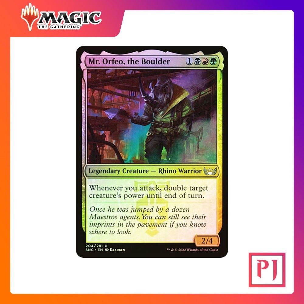 [MTG] Mr. Orfeo, the Boulder [SNC] [MULTI] [UNCOM] [FOIL] [ENG] (การ์ดเมจิค / Magic the Gathering)