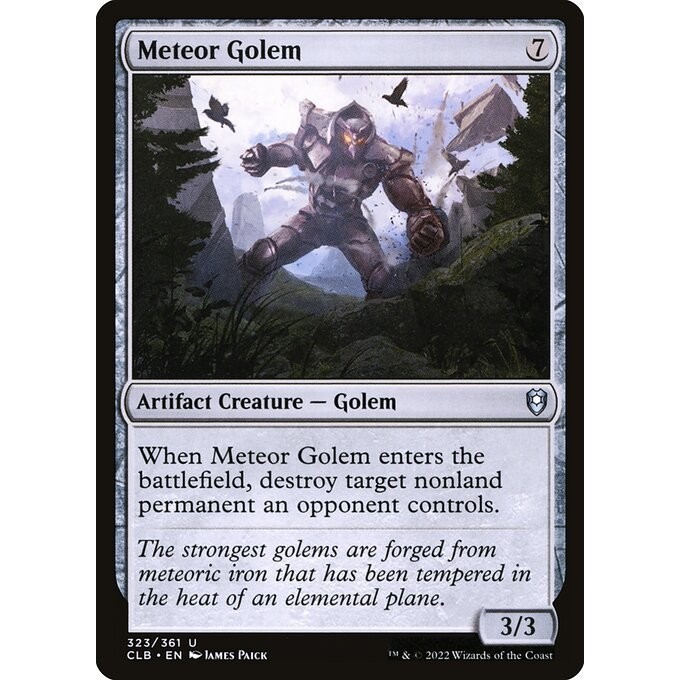 [Commander Legends: Battle for Baldur's Gate] - [CLB] - [Meteor Golem] - (U) - [2022]