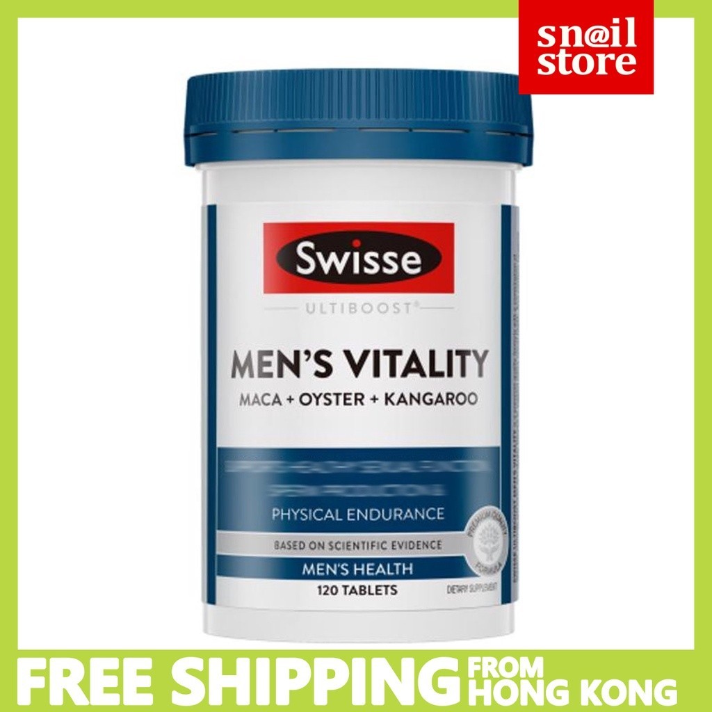 Swisse Ultiboost Men's Vitality  (EXP  2026)(Maca + Oyster + Kangaroo) 120 Tablets Men's Vitality Ta