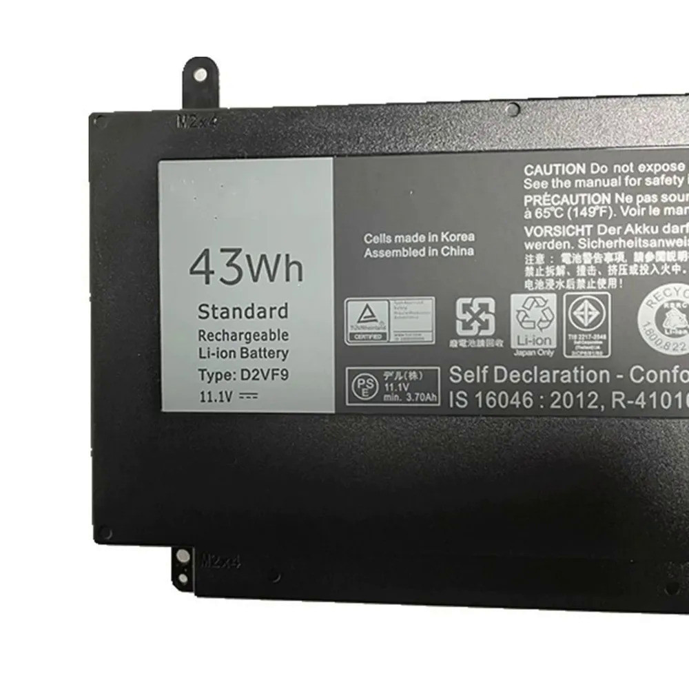 ใหม่ D2VF9แบตเตอรี่แล็ปท็อปสำหรับ Dell Inspiron 15 7547 7548สำหรับ Vostro 5459 Sereis 0PXR51 0YGR2V P41F P68G PXR51 11.1 - รูปที่ 2