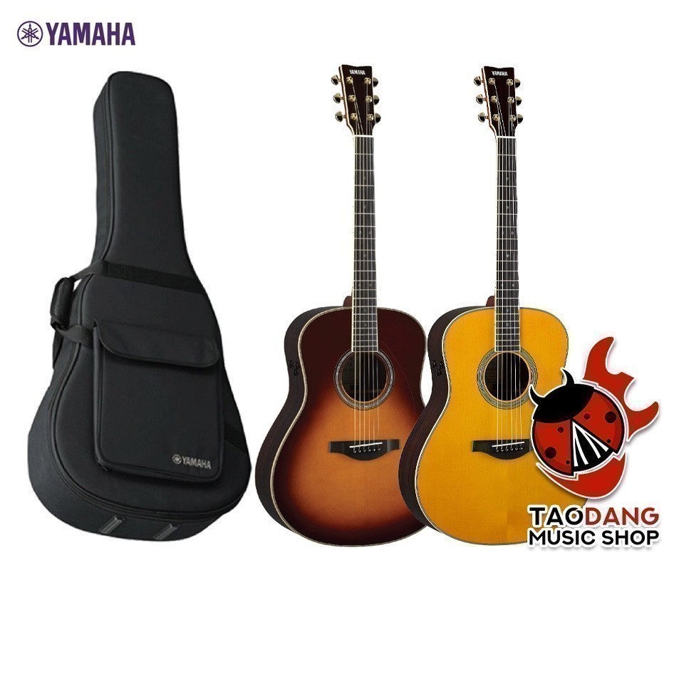 กีต้าร์โปร่งไฟฟ้า Yamaha LLTA สี Brown Sunburst , Vintage Tint - Electric Acoustic Guitar Yamaha LL-TA เต่าแดง