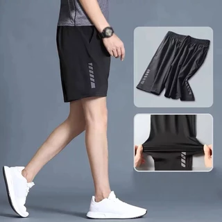 กางเกงขาสั้นผู้ชาย ไซส์ XXL มีกระเป๋าซิป ทรงสวย ใส่สบาย กางเกงกีฬาลำลอง
